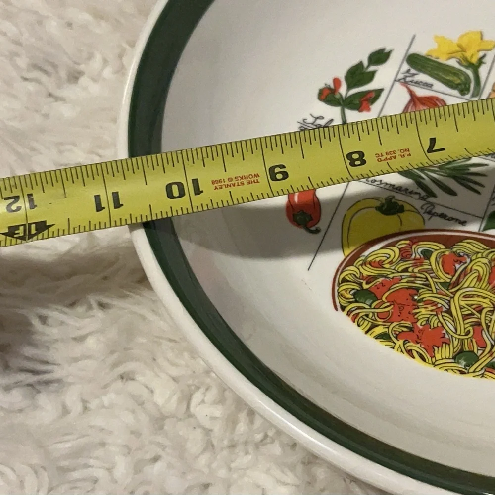 50%offw❤️ Tre Ci, 3 PastaServing Bowl.Made in Italy Sicilia Crazing glaze. Rack